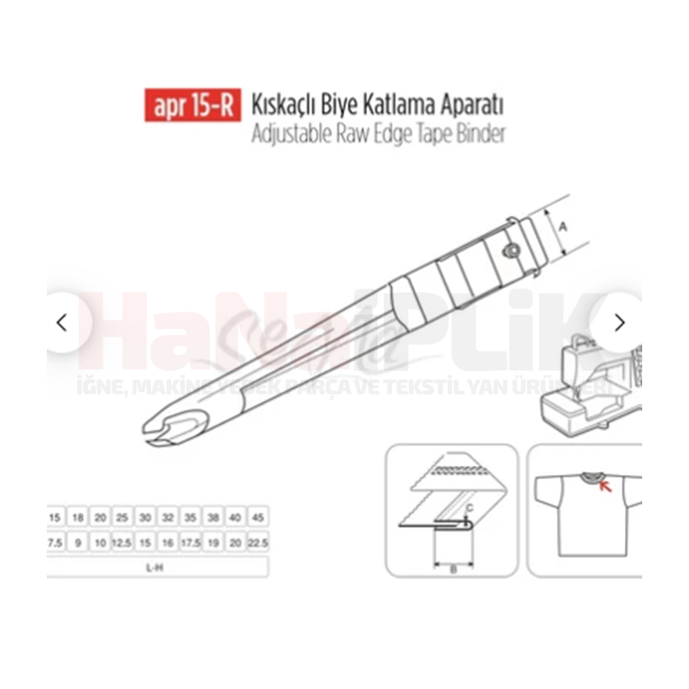 Reçme Yandan Gelen Lastik Apara 25mm