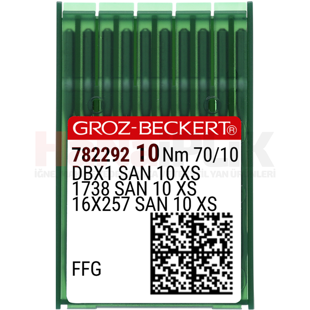 Düz Makine İnce Dip (SAN10 XS Daha Hassas) Dikiş İğnesi / DBX1 (SAN10 XS) 70/10 (FFG/SES) (782292)