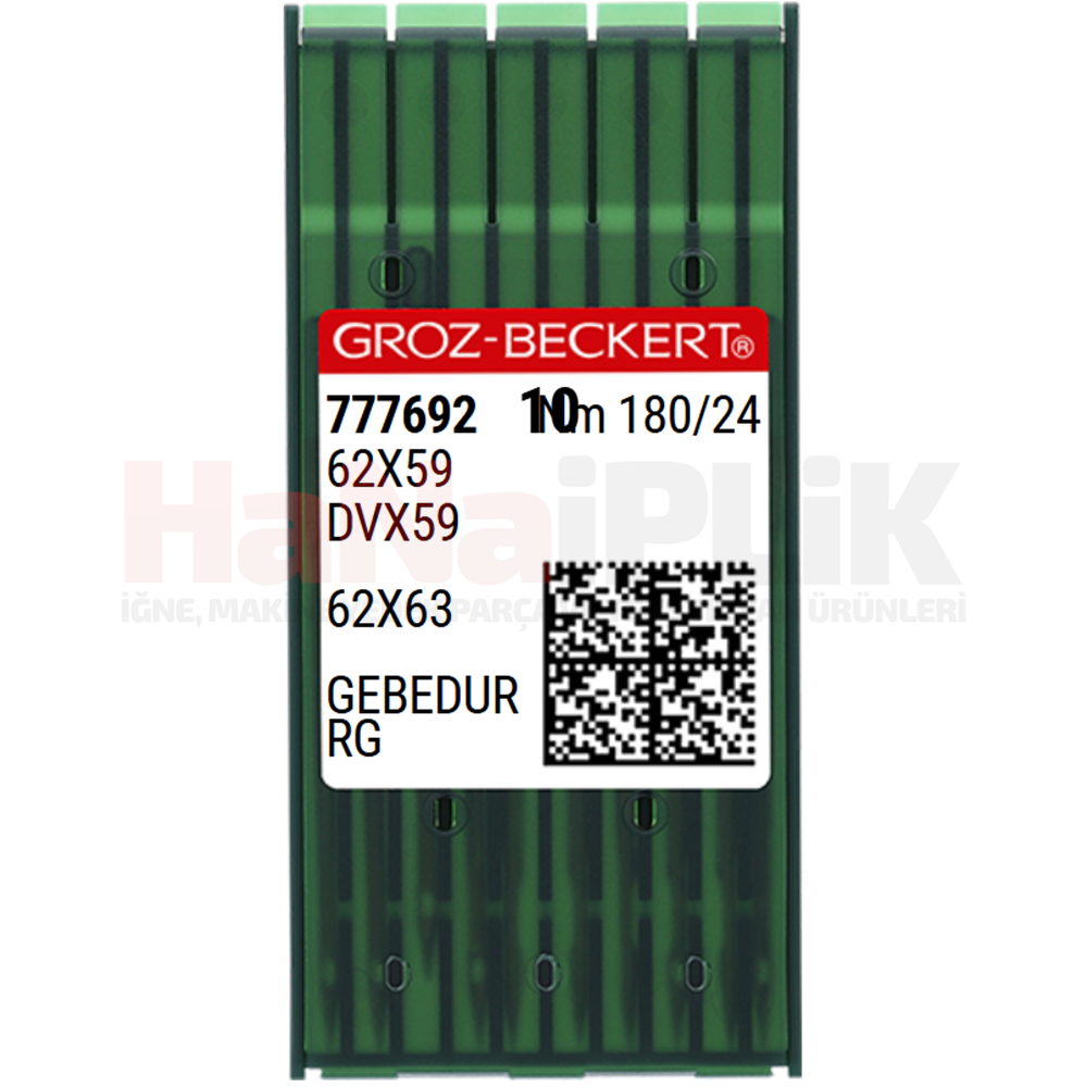 Lastik Uzun Dikiş İğnesi GEBEDUR Yanmaz İğne / DVX59 (GEBEDUR) 180/24 (RG) (777692)