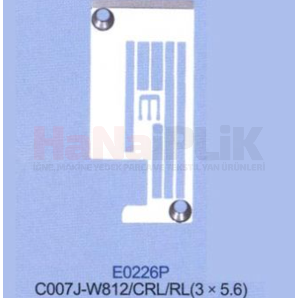 Siruba Reçme C007 Seri Soldan Bıçaklı Plaka 5.6mm / E0226P