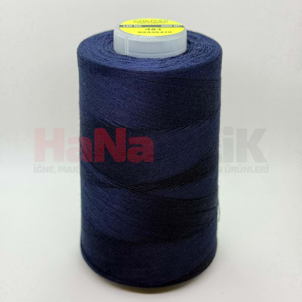 Gür-Poly (G0461) Renkli 120NO Dikiş İpliği 5000MT.