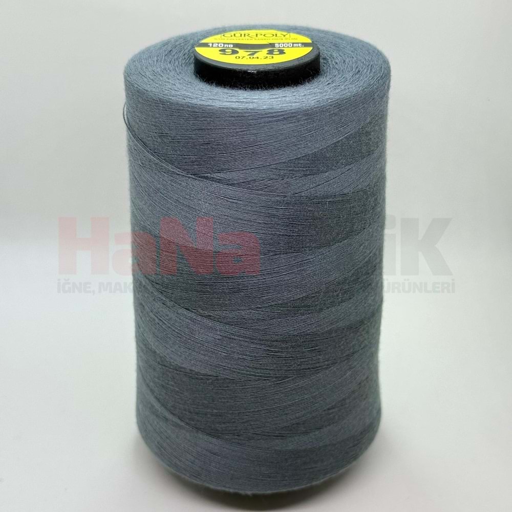 Gür-Poly (G0978) Renkli 120NO Dikiş İpliği 5000MT.