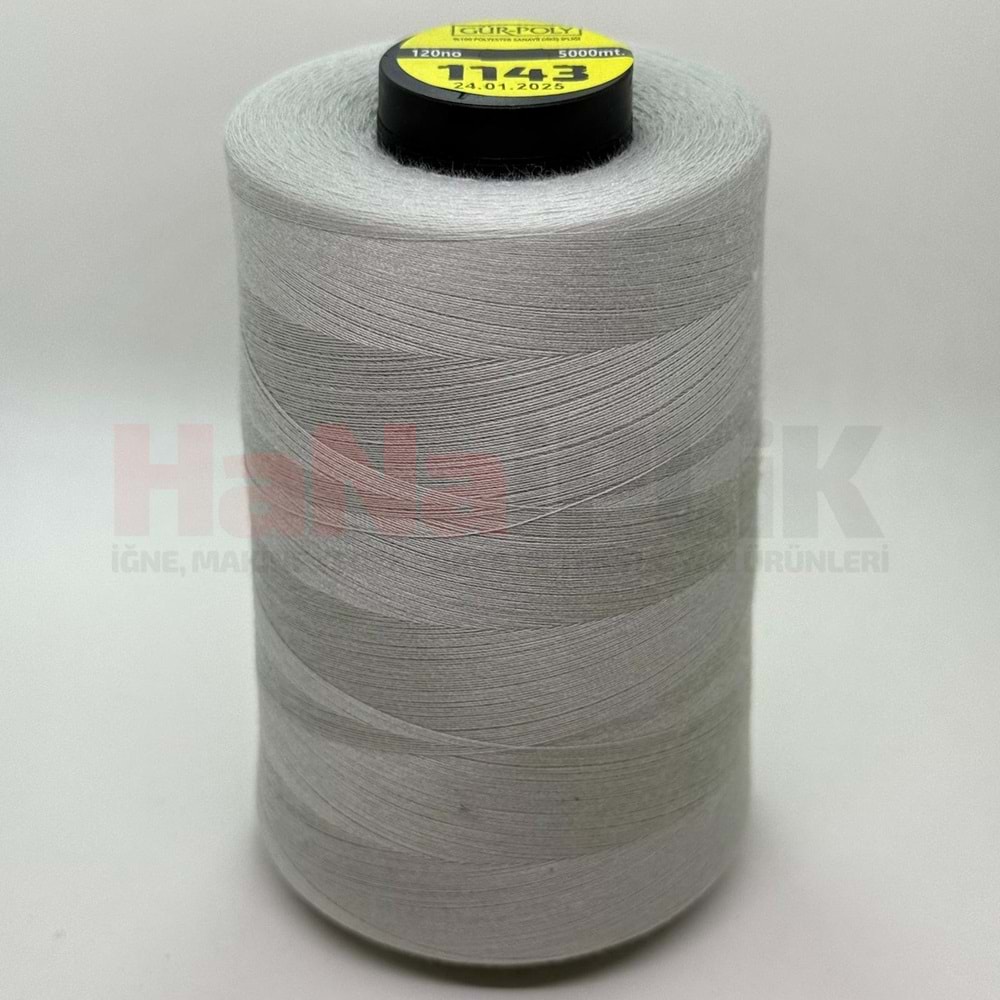 Gür-Poly (G1143) Renkli 120NO Dikiş İpliği 5000MT.