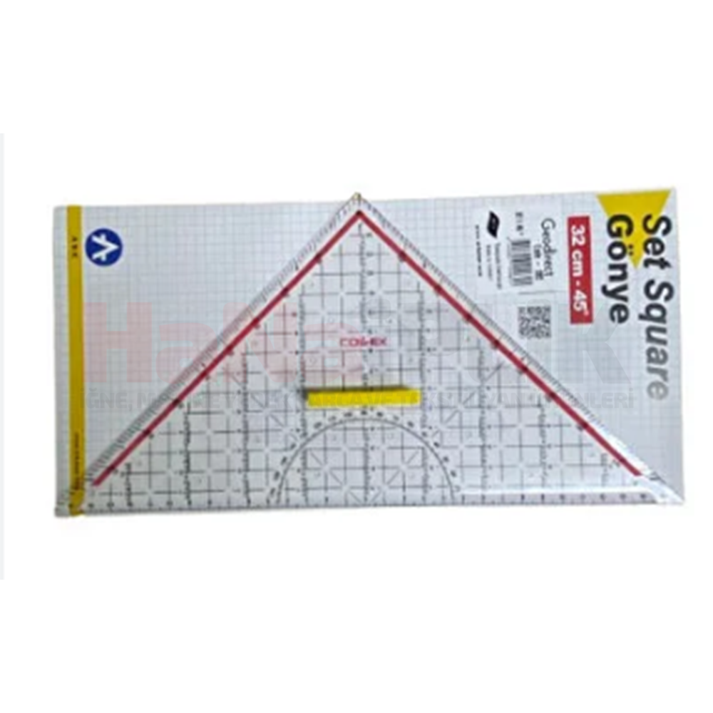 Modelist-Geoderik Üçgen Çetvel Takımı 32-45 Cm