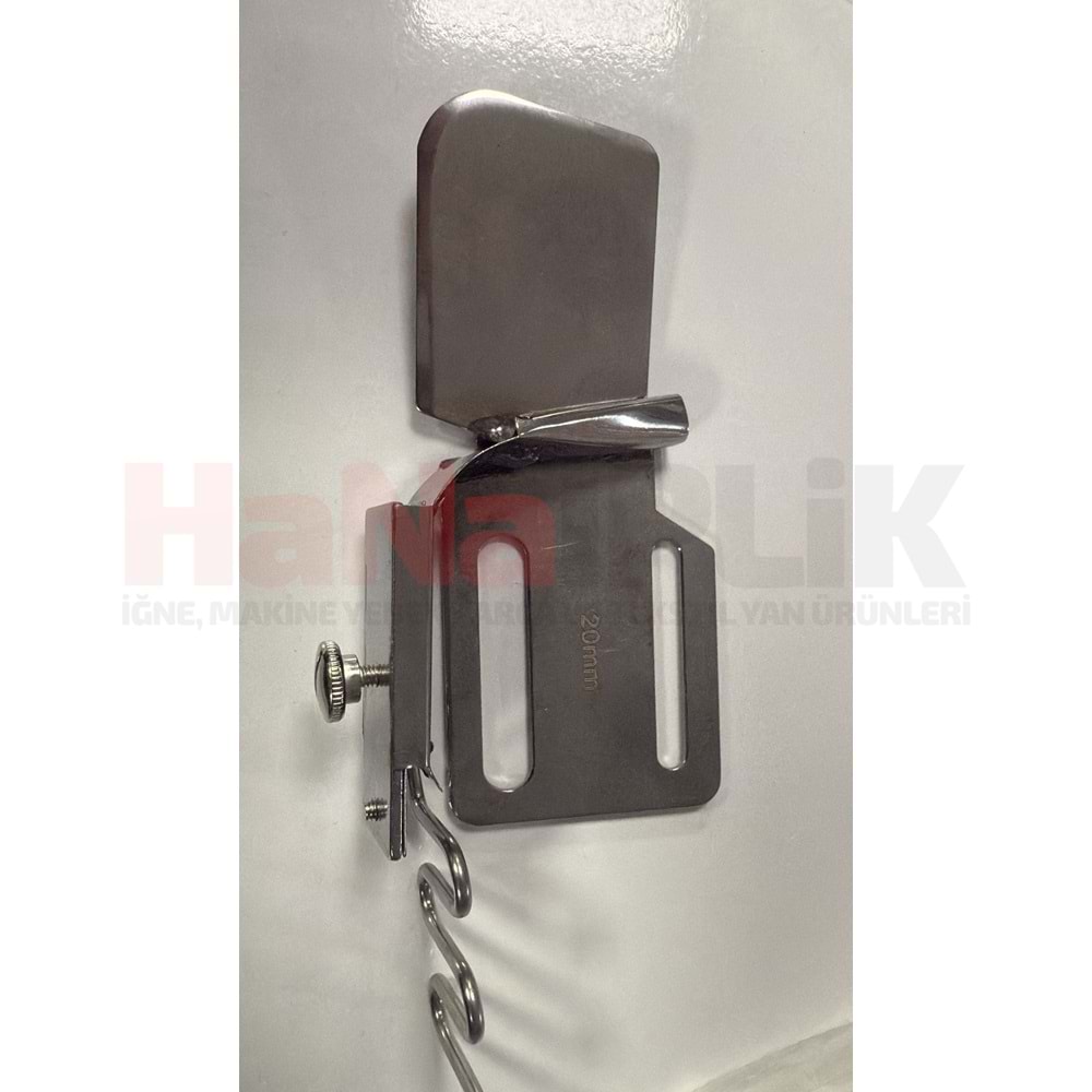 Lastik Ayarlı Düz Makina İkiye Katlama 20mm