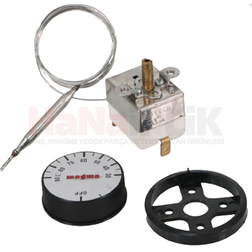 Ütü Spiralli Gazlı Termostat 30-90°C / TY GT 3090