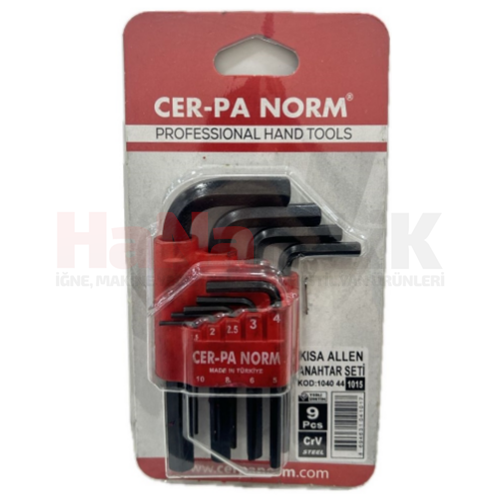 Cerpa Alyan Takımı Anahtar Seti 9lu / 1040 44 1015