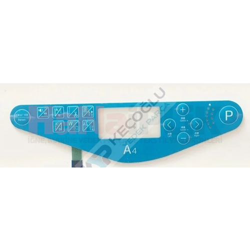 Jack A5 Düz Makina Ekran Panel Etiket / 13833012-A5