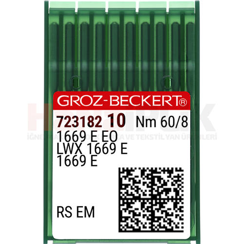 Etek Baskı Makine İğnesi / 1669E EO/1715E/LWX1669E 60/8 (RS EM) (723182)