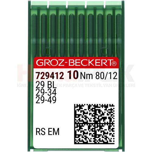 Etek Baskı İğnesi / 29BL 80/12 (RS EM) (729412)