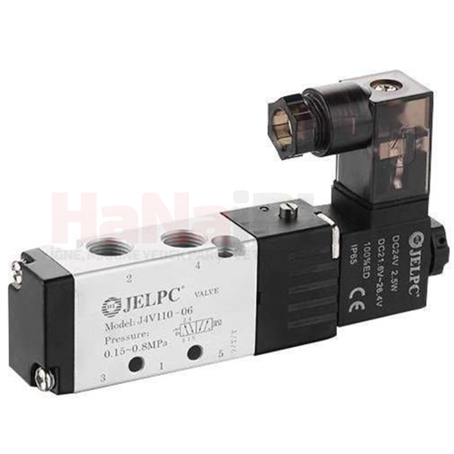 Pnömatik Yön Kontrol Valfi 1/8-32 Tek Bobin DC24V / 4V110-06