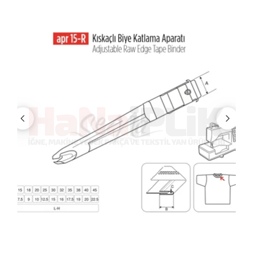 Reçme Yandan Gelen Lastik Apara 20mm