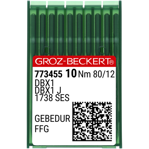 Düz Makine İnce Dip (GEBEDUR Yanmaz) Dikiş İğnesi / DBX1 (GEBEDUR) 80/12 (FFG/SES) (773455)