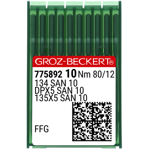 Düz Makine Kalın Dip (SAN10 Bilye Uçlu) Dikiş İğnesi / DPX5 (SAN10) 80/12 (FFG/SES) (775892)