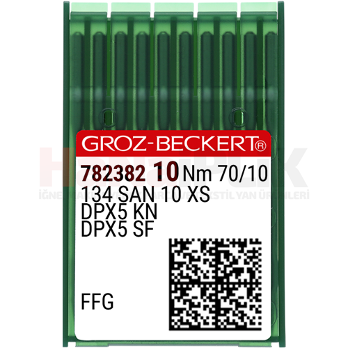 Düz Makine Kalın Dip (SAN10 XS Daha Hassas) Dikiş İğnesi / DPX5 (SAN10 XS) 70/10 (FFG/SES) (782382)