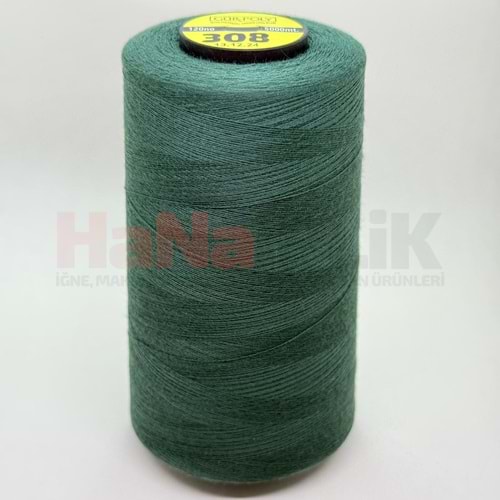 Gür-Poly (G0308) Renkli 120NO Dikiş İpliği 5000MT.