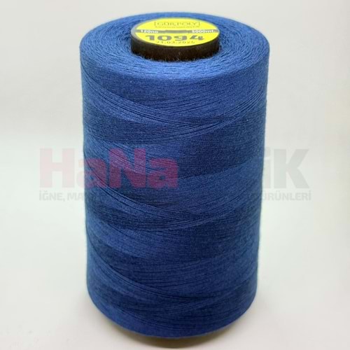 Gür-Poly (G1094) Renkli 120NO Dikiş İpliği 5000MT.
