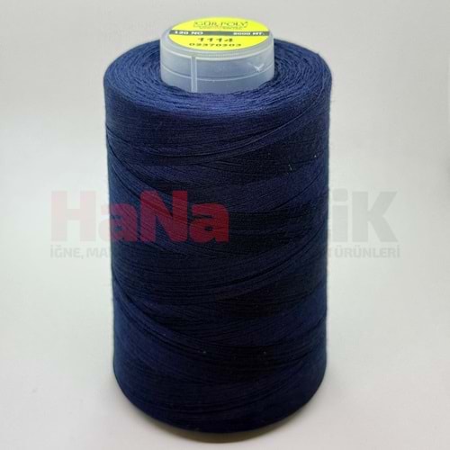 Gür-Poly (G1114*) Renkli 120NO Dikiş İpliği 5000MT.
