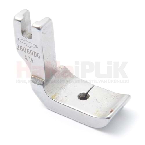 Düz Makine Çiftli Fitil Ayak / P69D (36069DG) 3/16