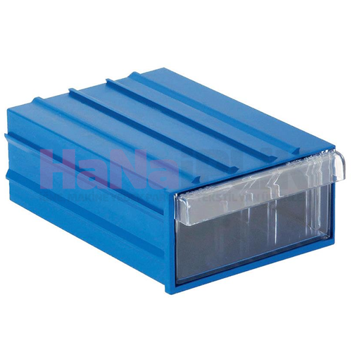 Plastik Şeffaf Çekmeceli Kutu Mavi Set202 (E/B/Y) : 100 x 138 x 52mm