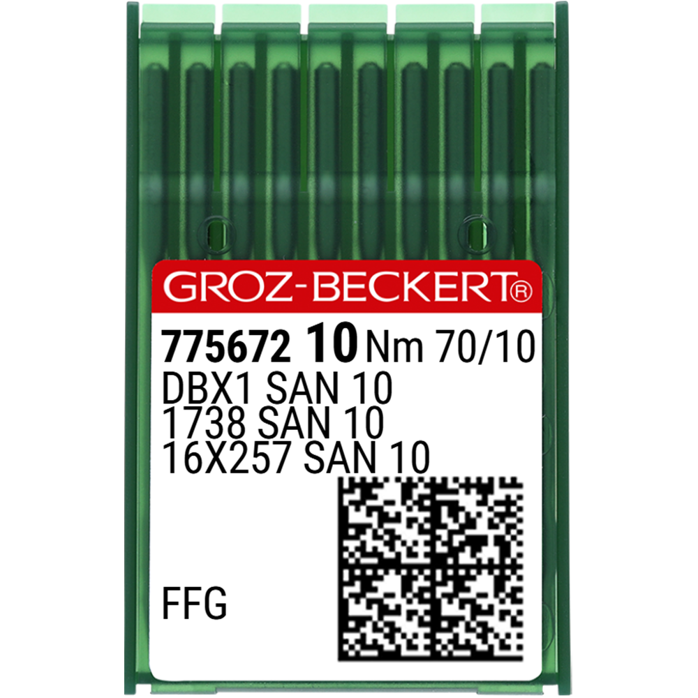 Düz Makine İnce Dip (SAN10 Bilye Uçlu) Dikiş İğnesi / DBX1 (SAN10) 70/10 (FFG/SES) (775672)